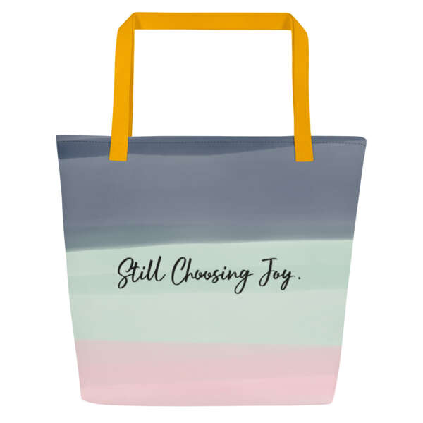 All-Over Print Large Tote Bag Choose Joy Large - Image 8