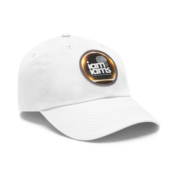 I Am I Am's Dad Hat with Leather Patch (Round) - Image 6