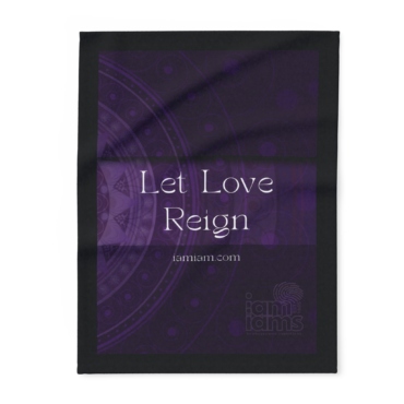 Arctic Fleece Blanket You Are Loved Let Love Reign
