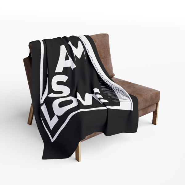 Arctic Fleece Blanket I Am is Love - Image 8