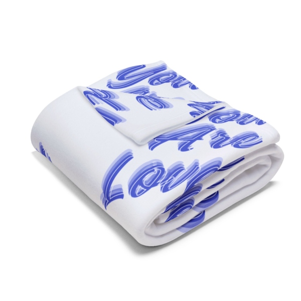 Arctic Fleece Blanket You Are Loved - Image 3