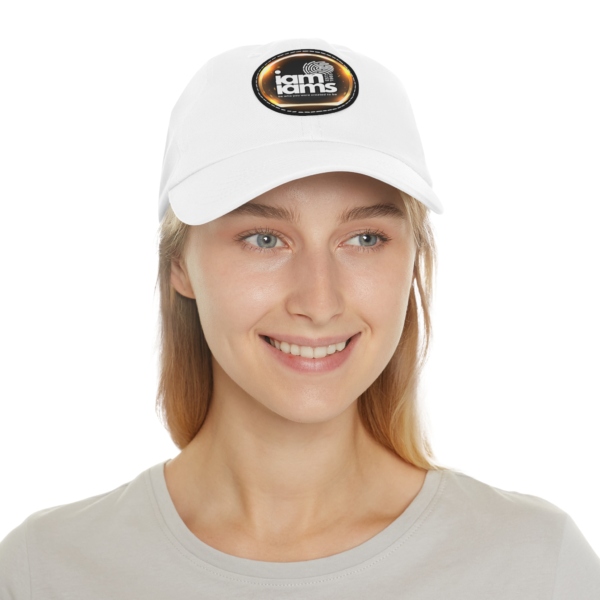 I Am I Am's Dad Hat with Leather Patch (Round) - Image 4