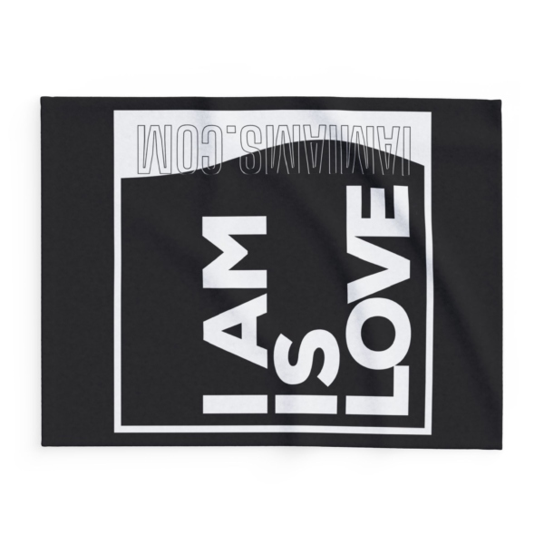 Arctic Fleece Blanket I Am is Love - Image 2