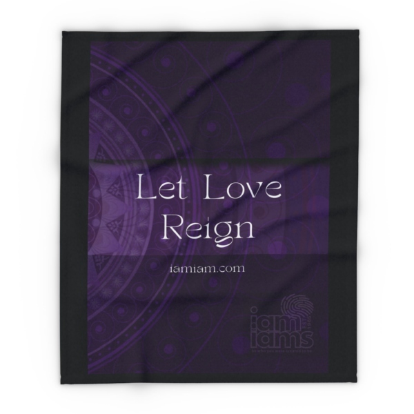 Arctic Fleece Blanket You Are Loved Let Love Reign - Image 5