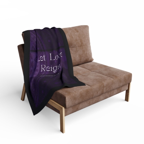 Arctic Fleece Blanket You Are Loved Let Love Reign - Image 4