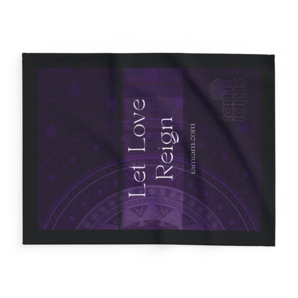 Arctic Fleece Blanket You Are Loved Let Love Reign - Image 2