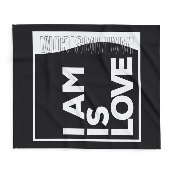 Arctic Fleece Blanket I Am is Love - Image 6