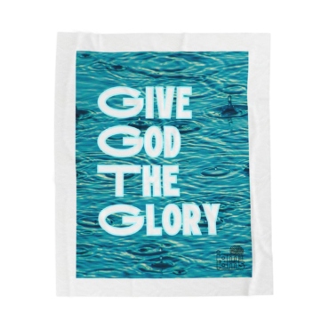 Velveteen Plush Blanket God be the Glory