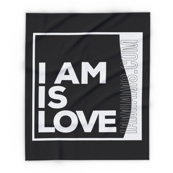 Arctic Fleece Blanket I Am is Love - Image 5