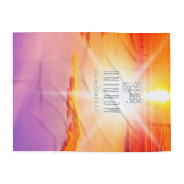 Arctic Fleece Blanket Joy Comes in the Morning - Image 10